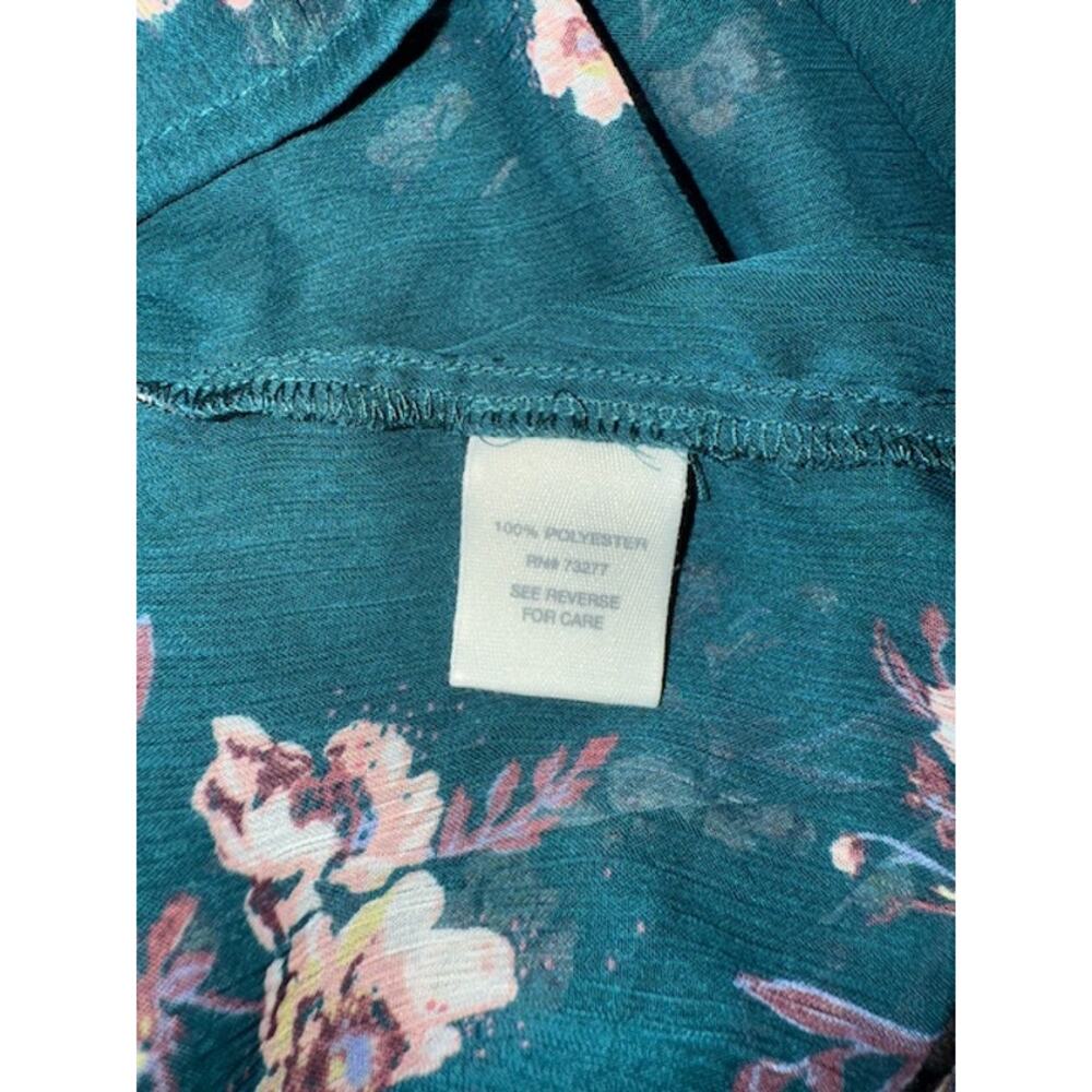 MUDD TEAL SHEER DRESS SIZE XSMALL - Picture 6 of 8